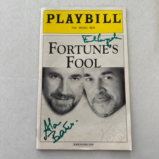 Fortune's Fool Cast Signed Theater Playbill Autographed Signature Alan Bates +