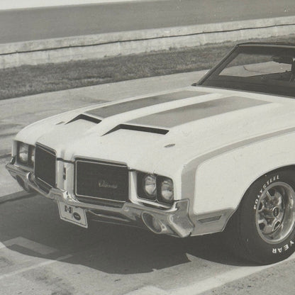 Vintage Indy 500 Racing Photo 1972 Oldsmobile Official Pace Car Photograph