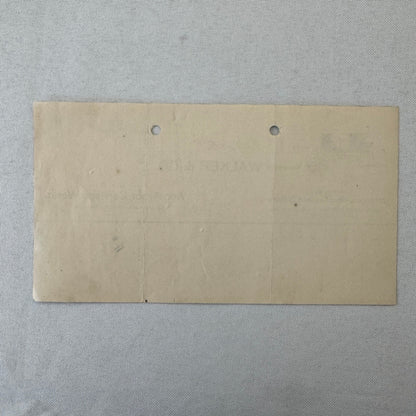 Walker and Company Receipt Letterhead Document 1908 Carriage Sleigh Ann Arbor MI