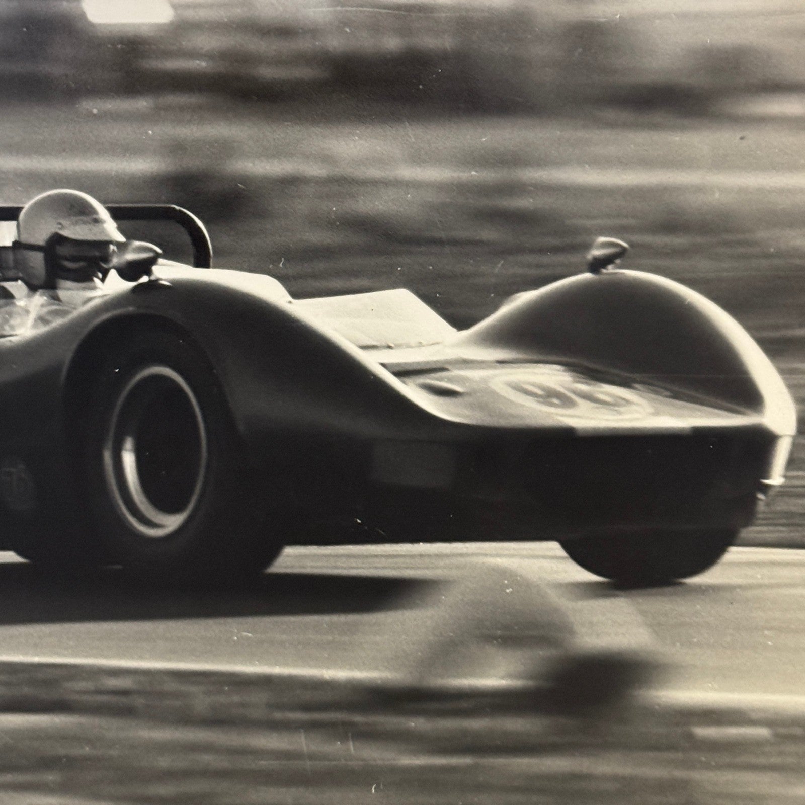 Vintage CanAm Racing Photo Lola T70 Mk IIIB Car Motorsport Can Am Race