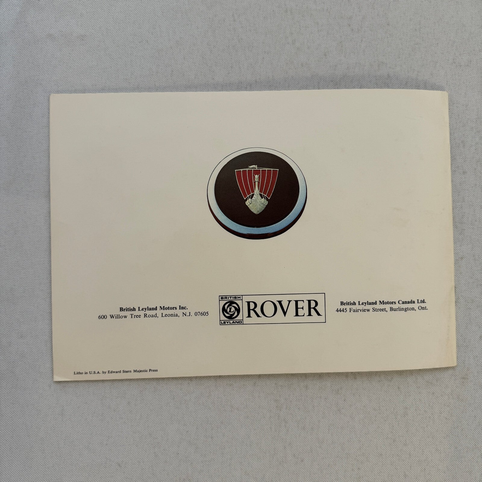 Rover 3500S Car Sales Brochure Catalog Advertising Vintage Rover 3500 S