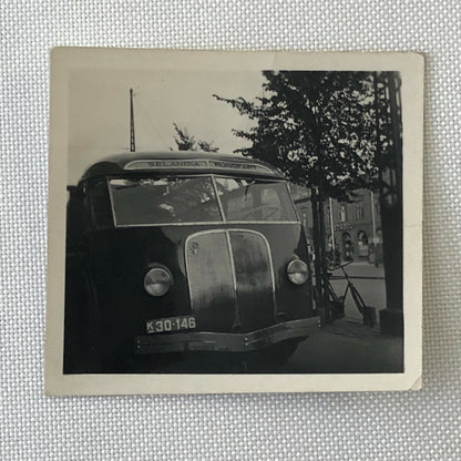 Vintage Streamline Bus Photo Photograph Lot of 3 - Small Images - Denmark ? 