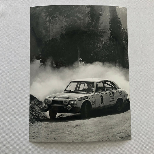 Vintage Rally Racing Photo Photograph 1974 Tour de Corse Rallye Peugeot Car