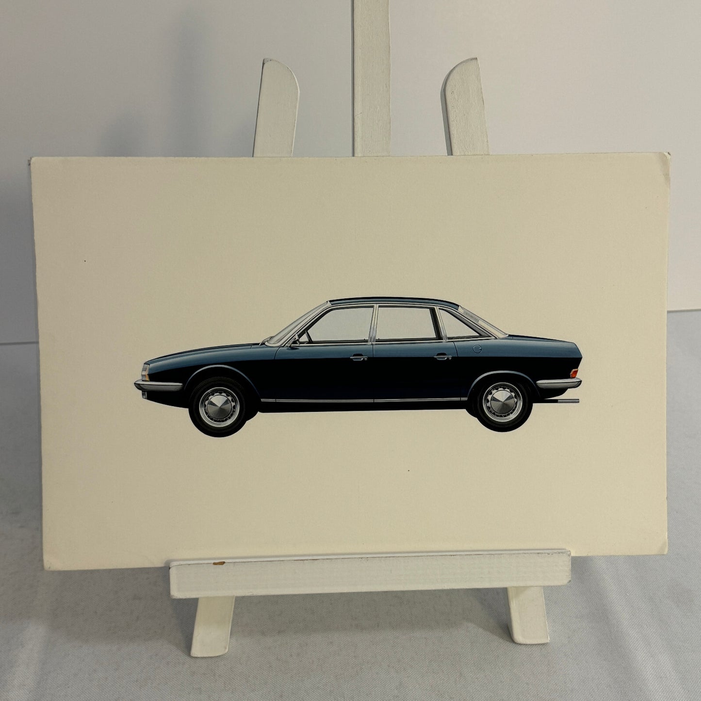 Vintage Car Illustration Art Drawing Hand Drawn NSU RO80 ? Robert Preis