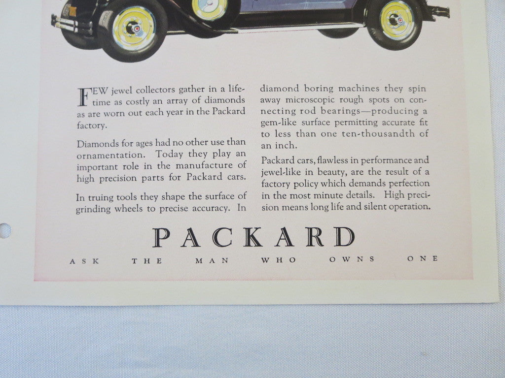 1927 1928 ? Packard Sedan Original Dealer Only Ad Proof - Vintage Advertising 