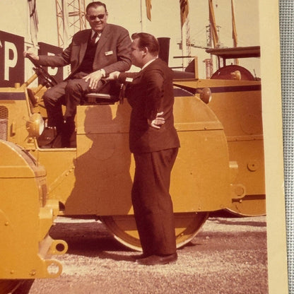 Vintage Streamroller Steam Roller Construction Equipment Photo Photograph Print