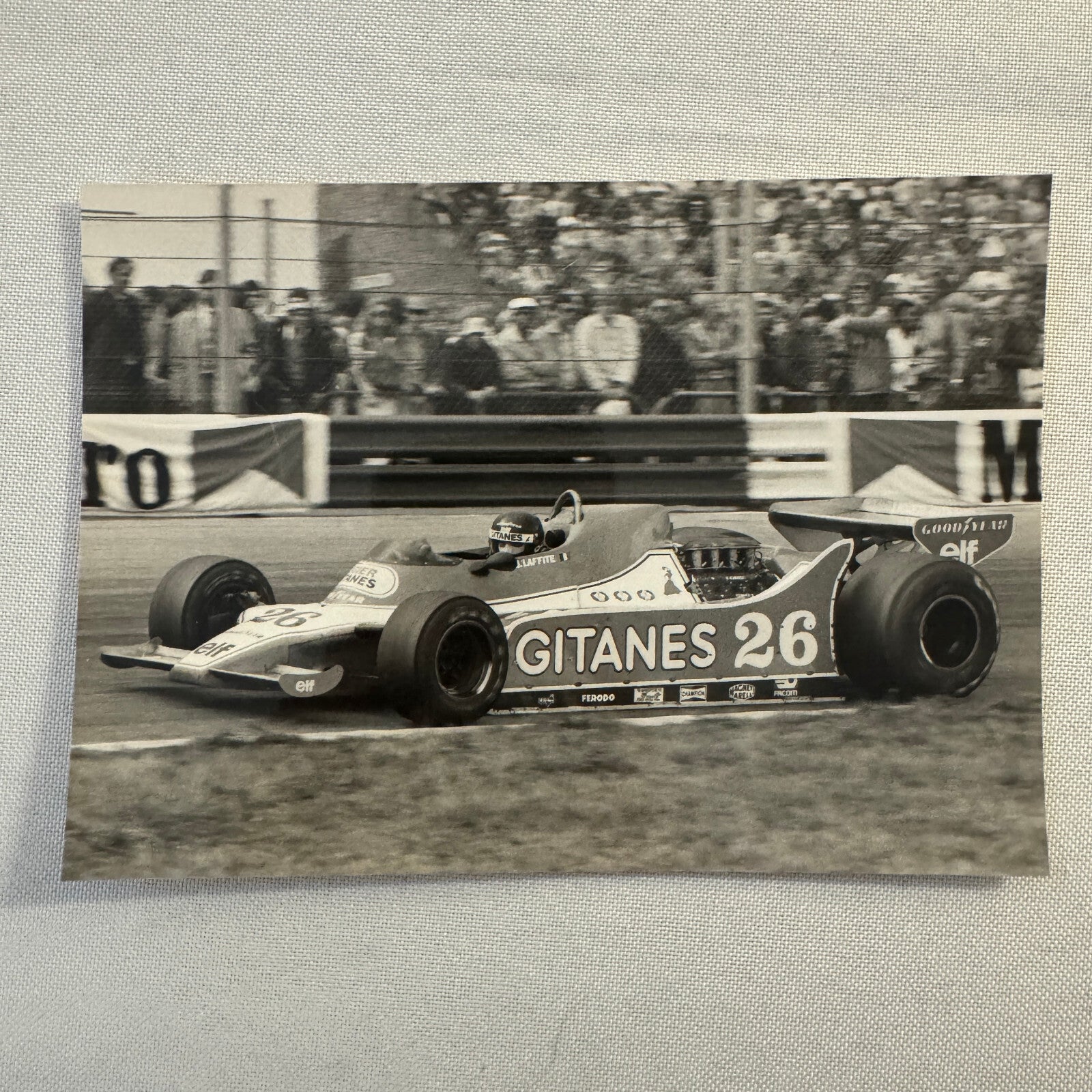 Jacques Laffite Racing Driver Photo Photograph Print Gitanes 26 Car