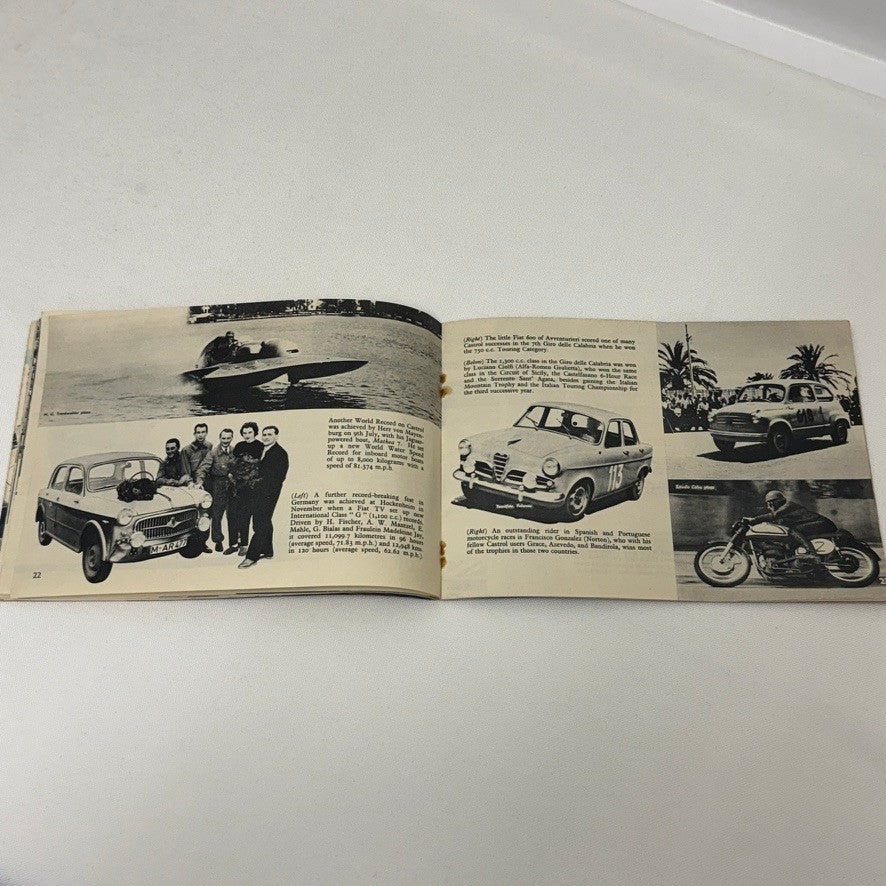 1956 Castrol Racing Achievements Brochure Grand Prix Motorcycle Aston Martin +