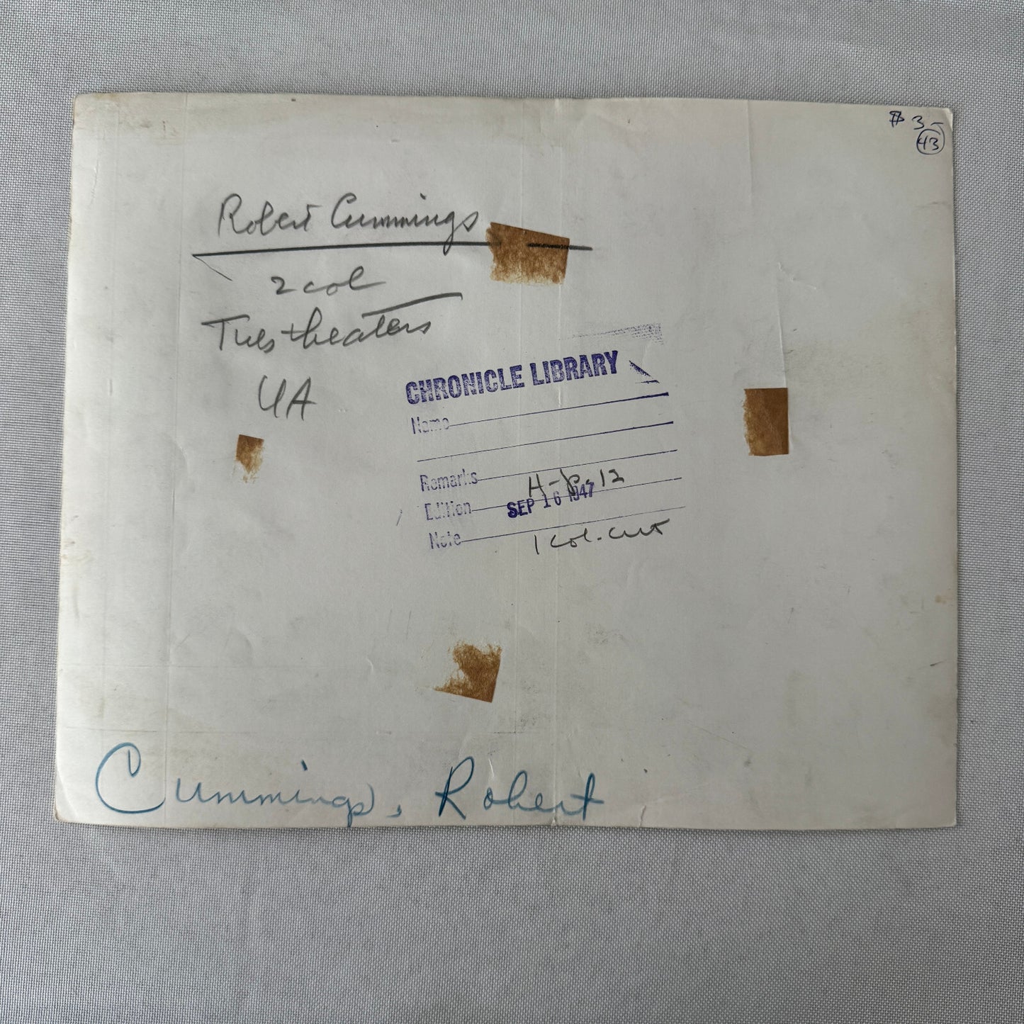 Vintage Movie Film Press Photo Photograph Print Heaven Only Knows 1947