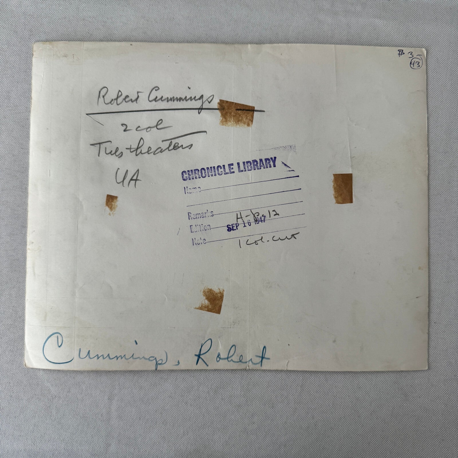 Vintage Movie Film Press Photo Photograph Print Heaven Only Knows 1947