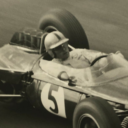 Vintage Racing Car Driver Photo Photograph Print 