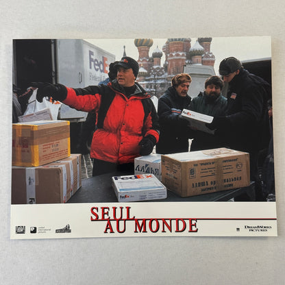 Vintage Movie Lobby Card Poster Lot Cast Away Seul Au Monde FRENCH Tom Hanks