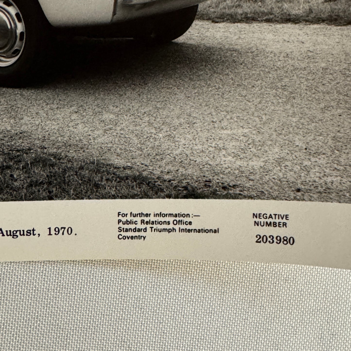 Triumph Toledo Car Factory Press Photo Photograph Print 1971
