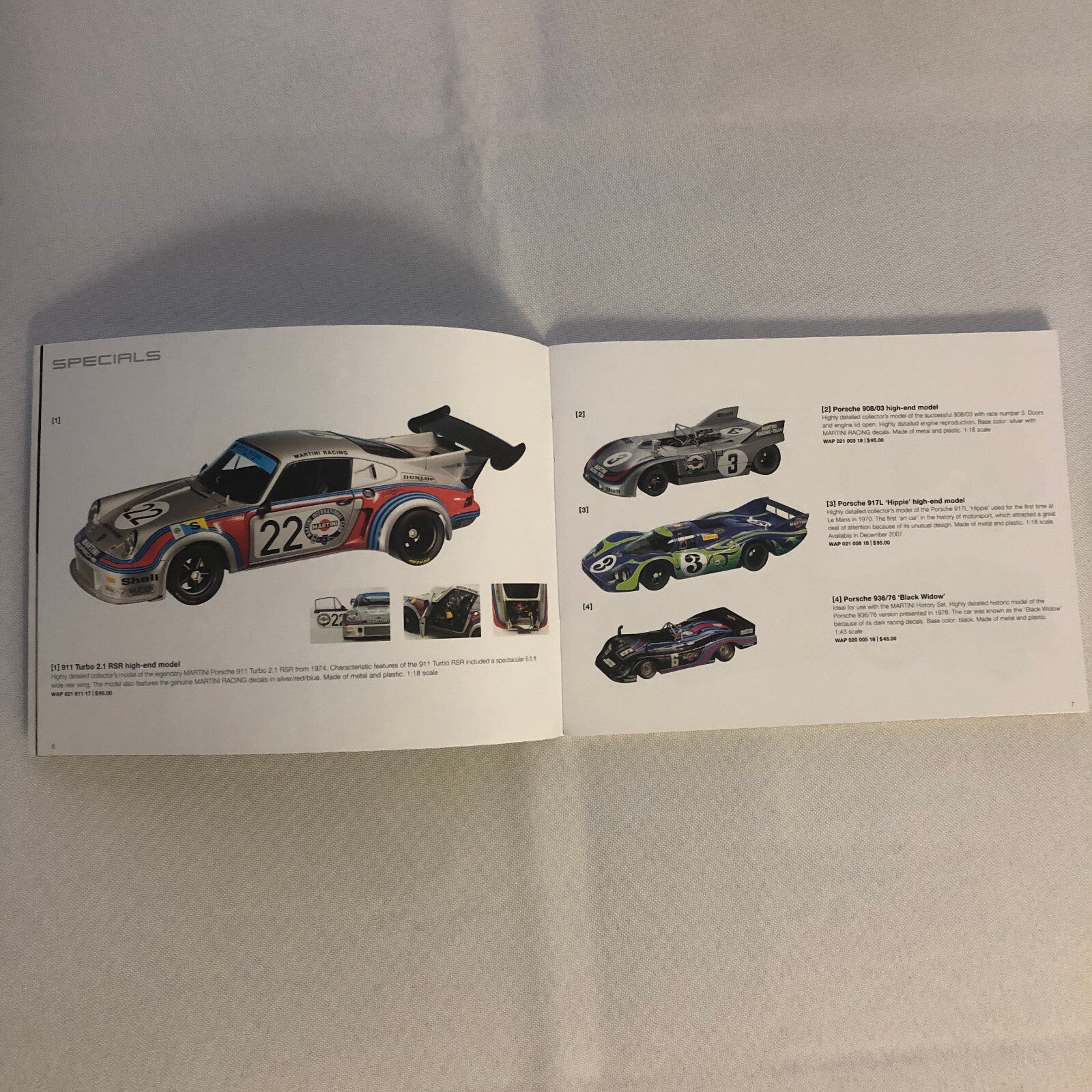 Porsche Model Car Die Cast Sales Brochure Catalog 911 Boxster Racing Cayenne +