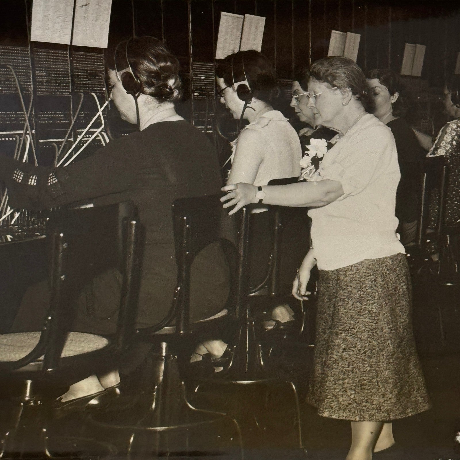 Press Photo Photograph New Congress Telephone System Switchboard 1933