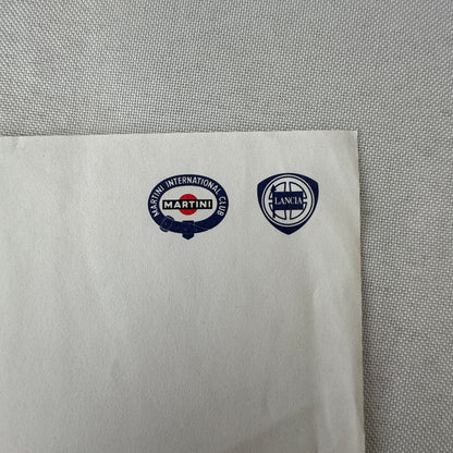 Monza 1000 KM Lancia Martini Racing Car Photo and Press Release Vintage