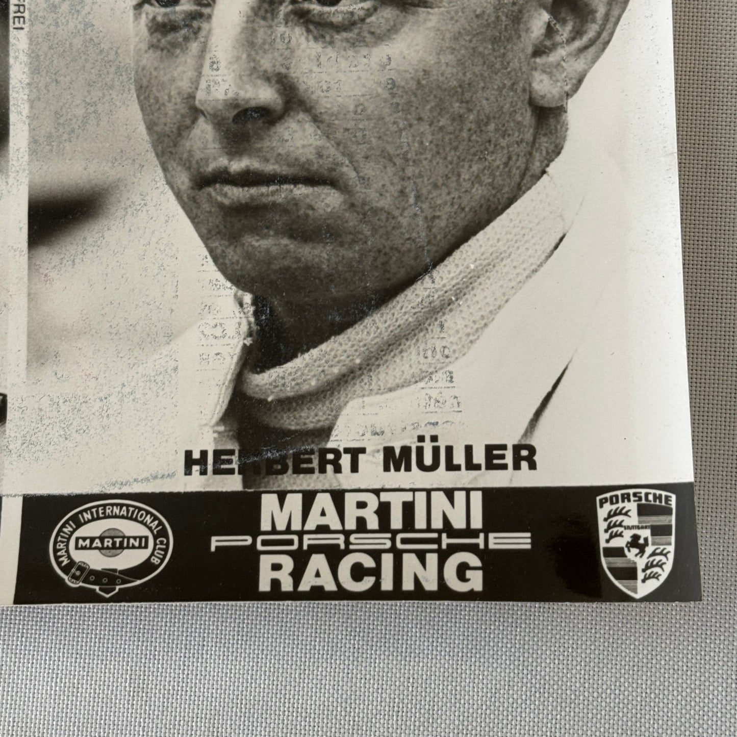Porsche Martini Racing Driver Photo Photograph Gijs Van Lennep Herbert Muller