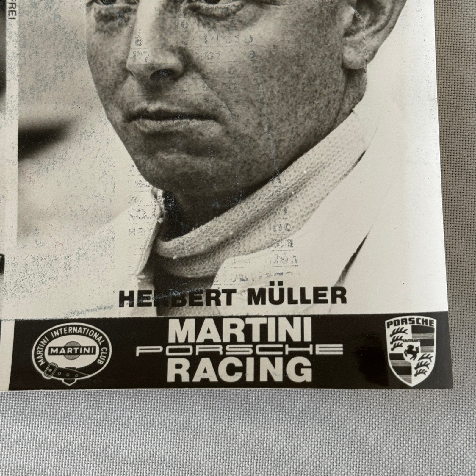 Porsche Martini Racing Driver Photo Photograph Gijs Van Lennep Herbert Muller