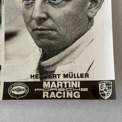 Porsche Martini Racing Driver Photo Photograph Gijs Van Lennep Herbert Muller