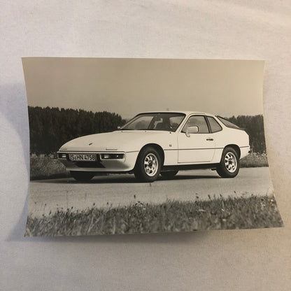 Vintage 1984 Porsche 924 Photo Photograph Print Factory Werkfoto