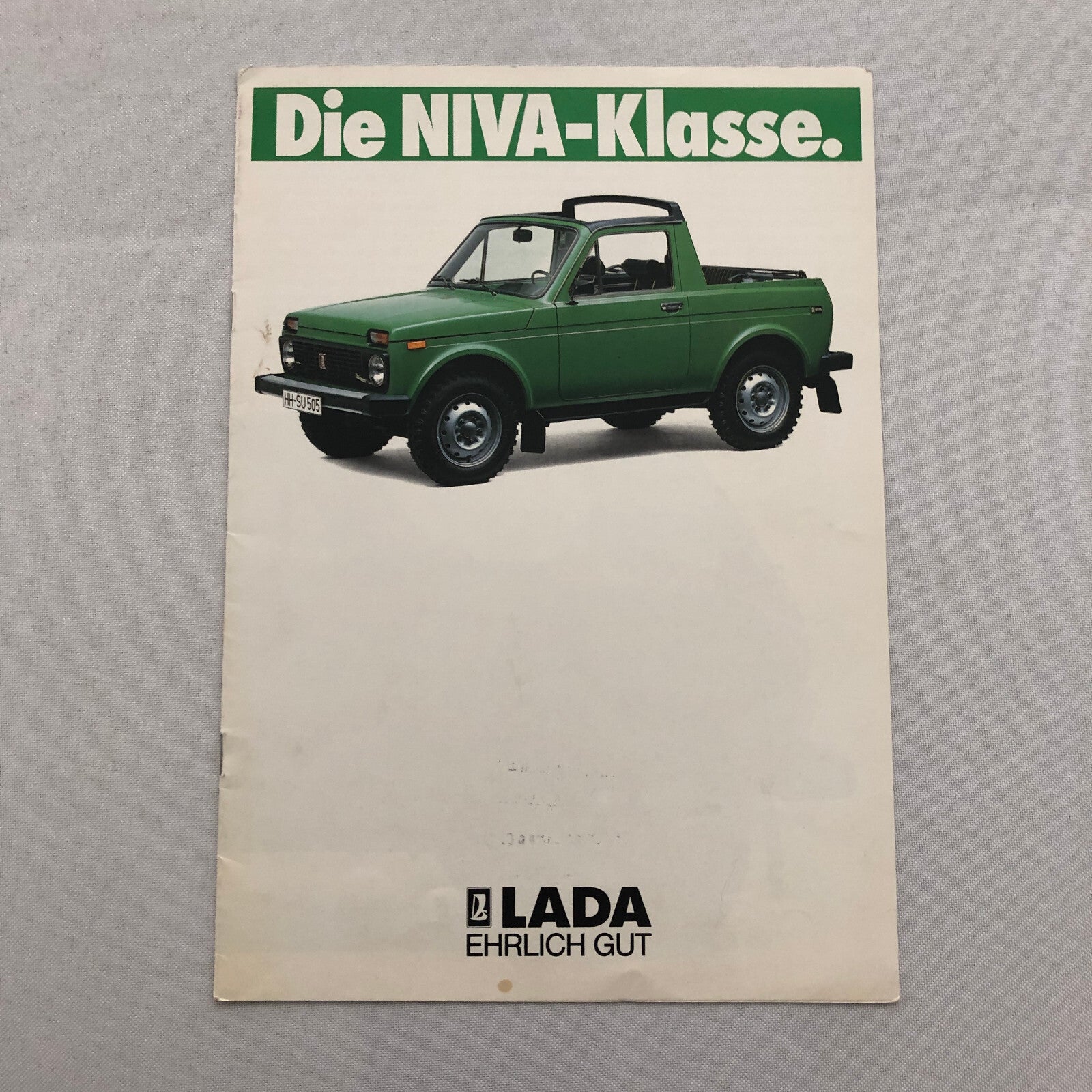 Lada Niva Car Sales Brochure Catalog Niva L Niva Cabrio L German Text European