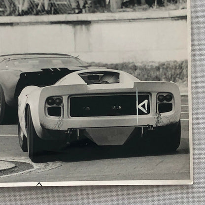 Vintage 1967 Ford GT40 and McLaren ? Racing Photo Photograph Norisring Hawkins 