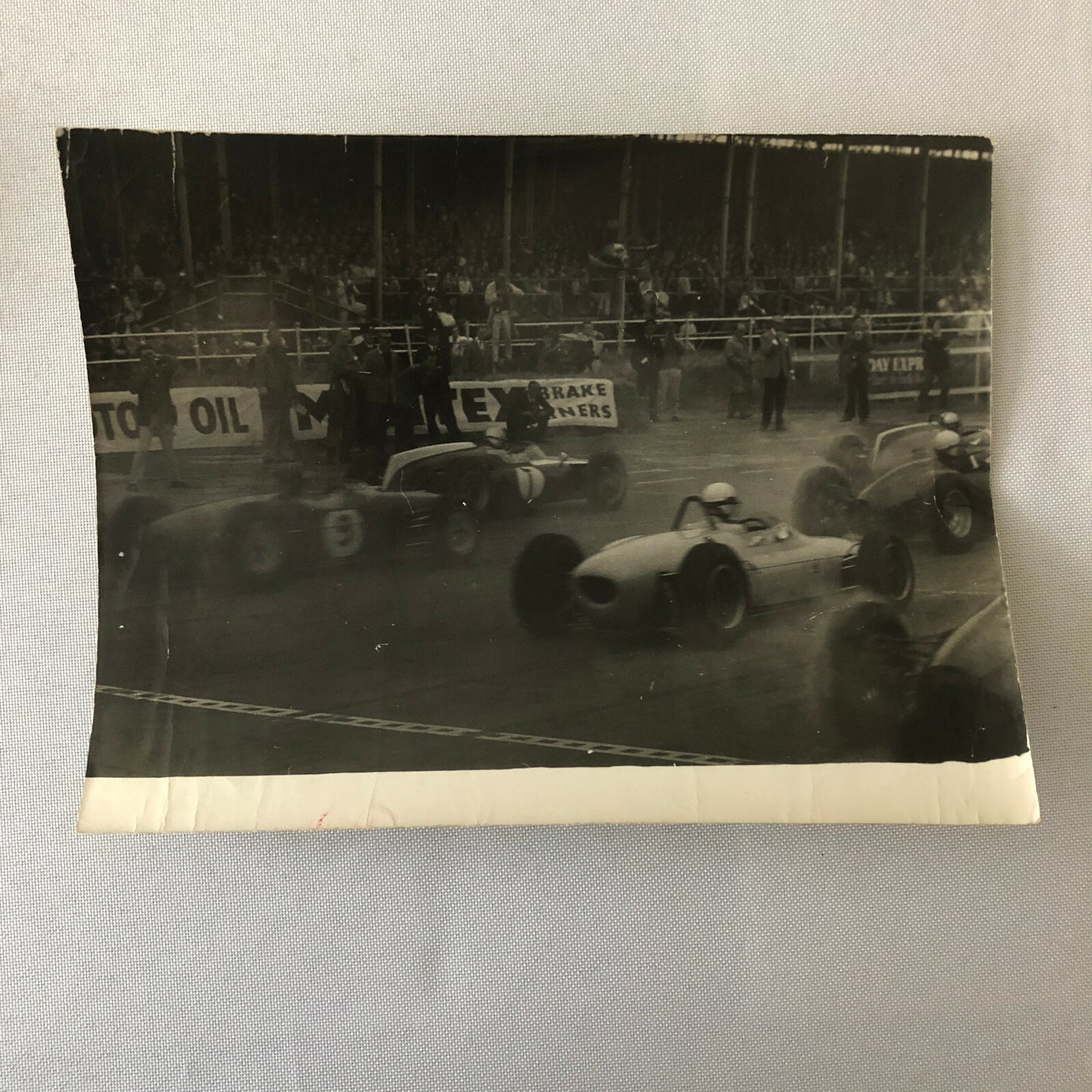 Vintage Racing Car Driver Photo Photograph Print 