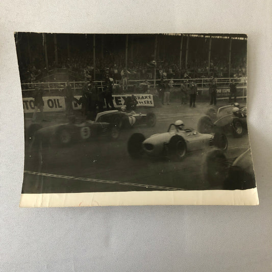 Vintage Racing Car Driver Photo Photograph Print 