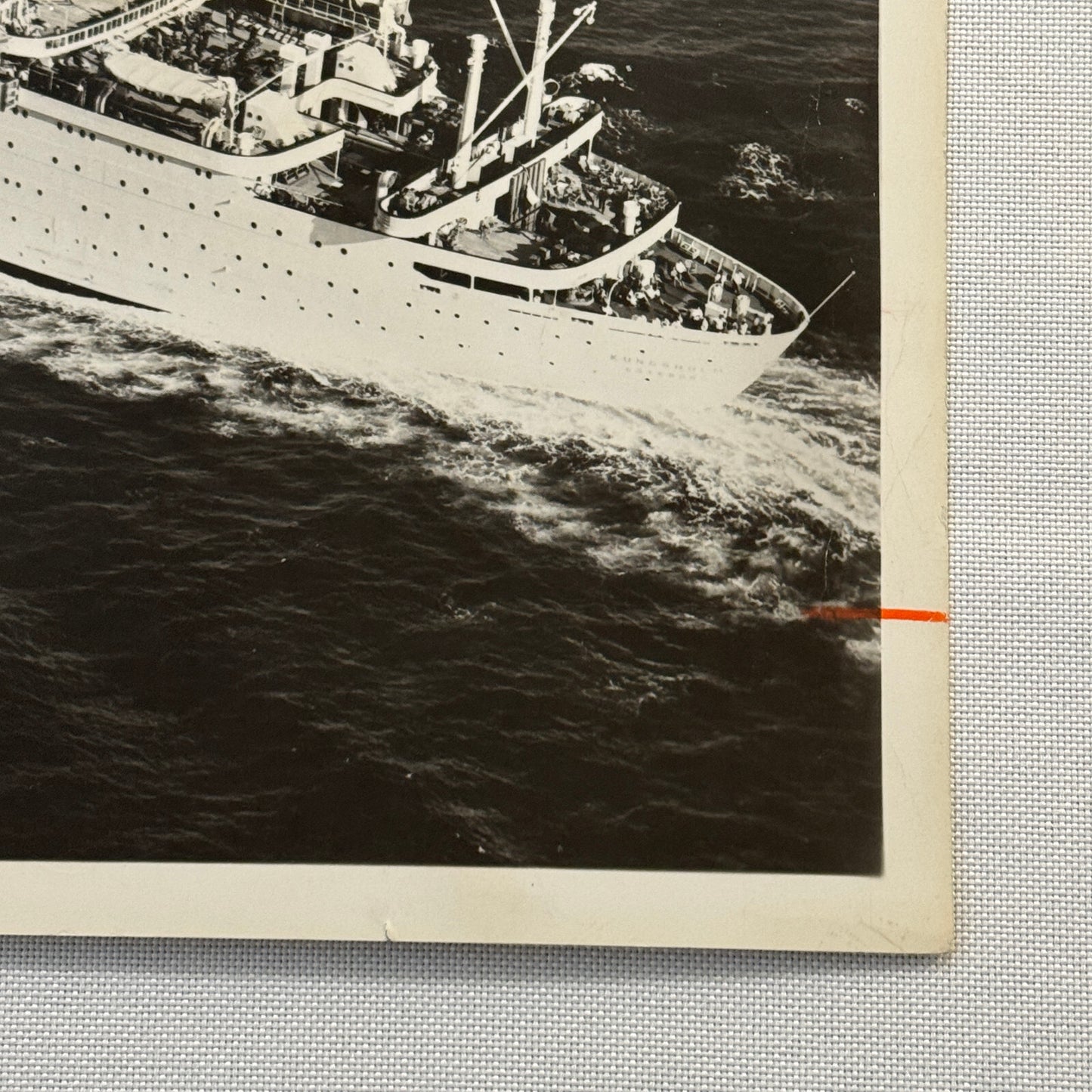 Vintage Ship Boat Photo Photograph Swedish Line MS Kungsholm 1961