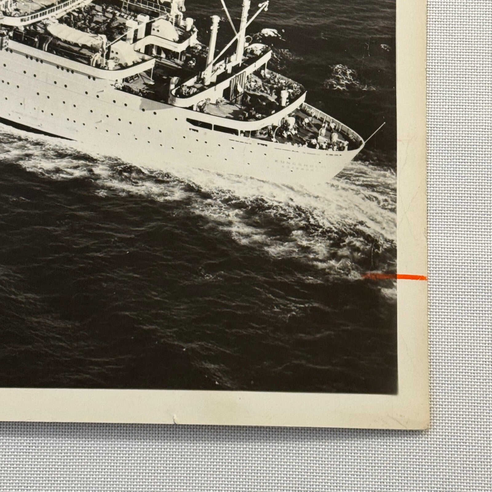 Vintage Ship Boat Photo Photograph Swedish Line MS Kungsholm 1961