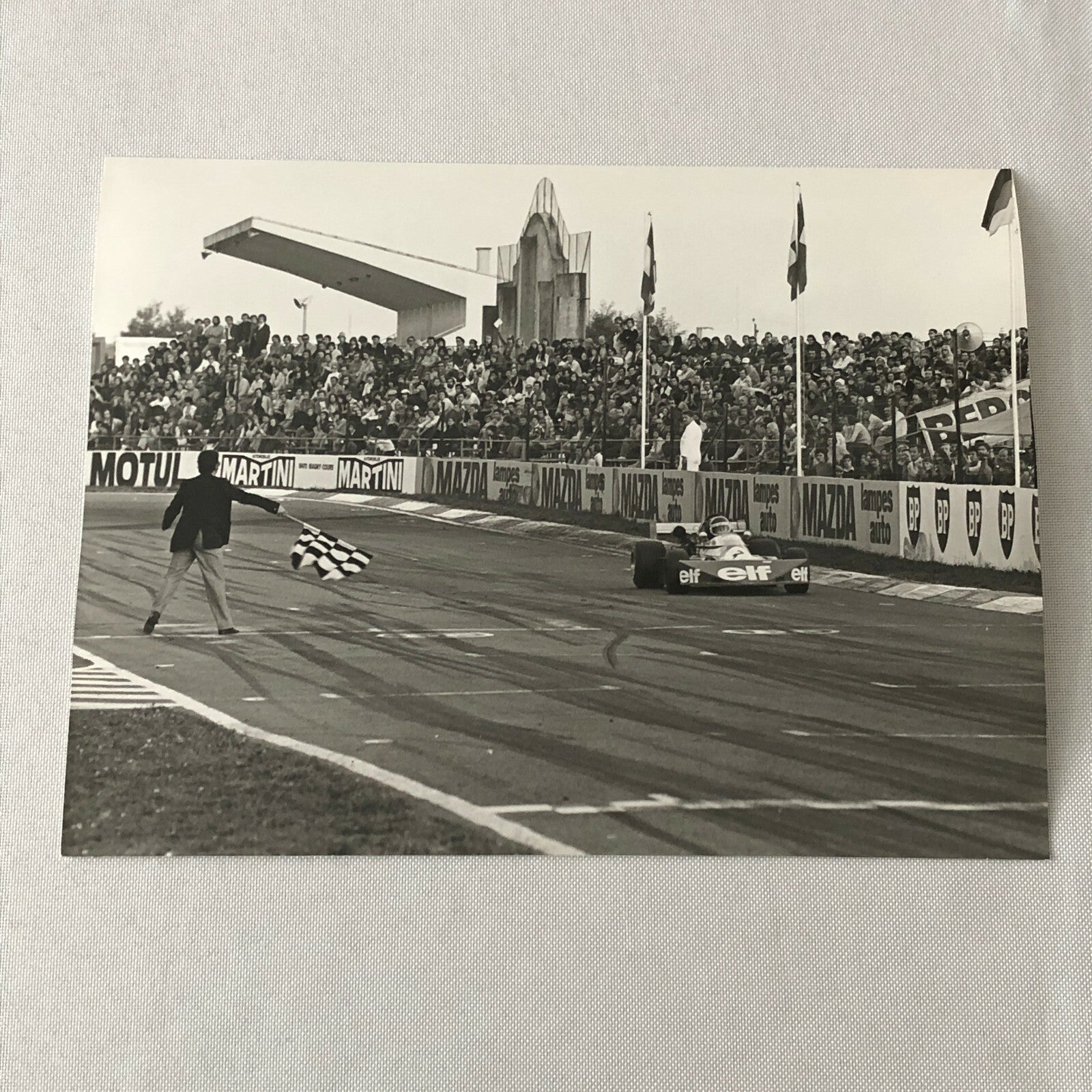 Vintage 1975 Formula 2 F2 Racing Photo Photograph Nogaro Patrick Tambay BMW ELF