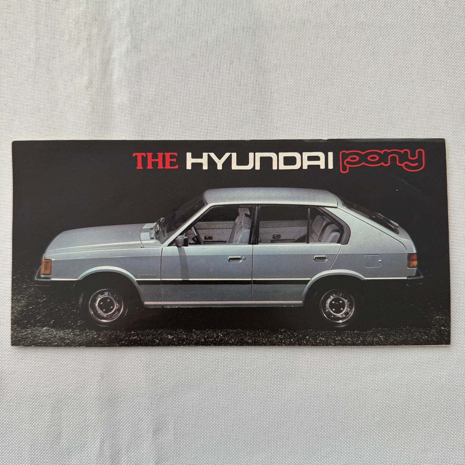 Hyundai Pony Car Sales Brochure Catalog Advertising Canadian Market