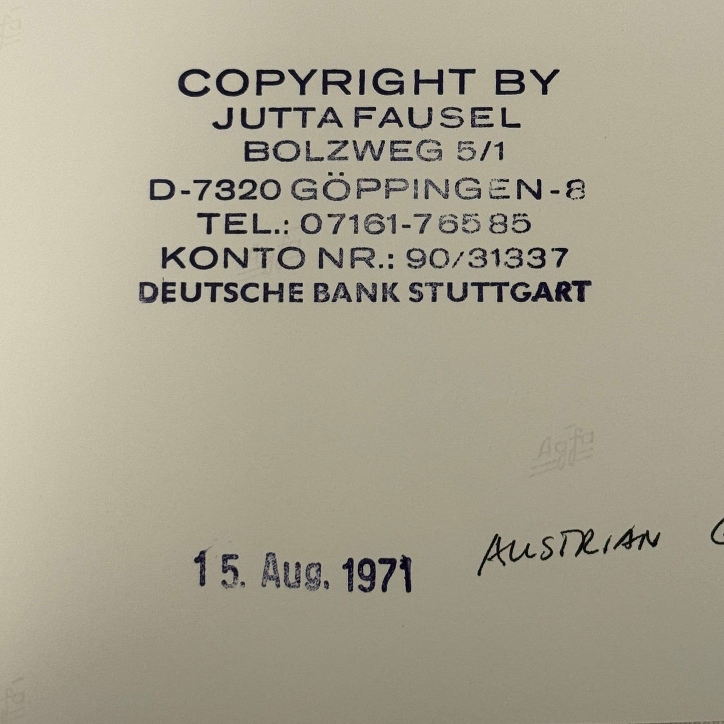 Vintage Racing Photo 1971 Austrian Grand Prix Reine Wisell Peter Warr