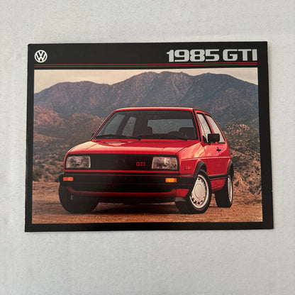 1985 Volkswagen Golf GTI Car Sales Brochure Catalog Advertising