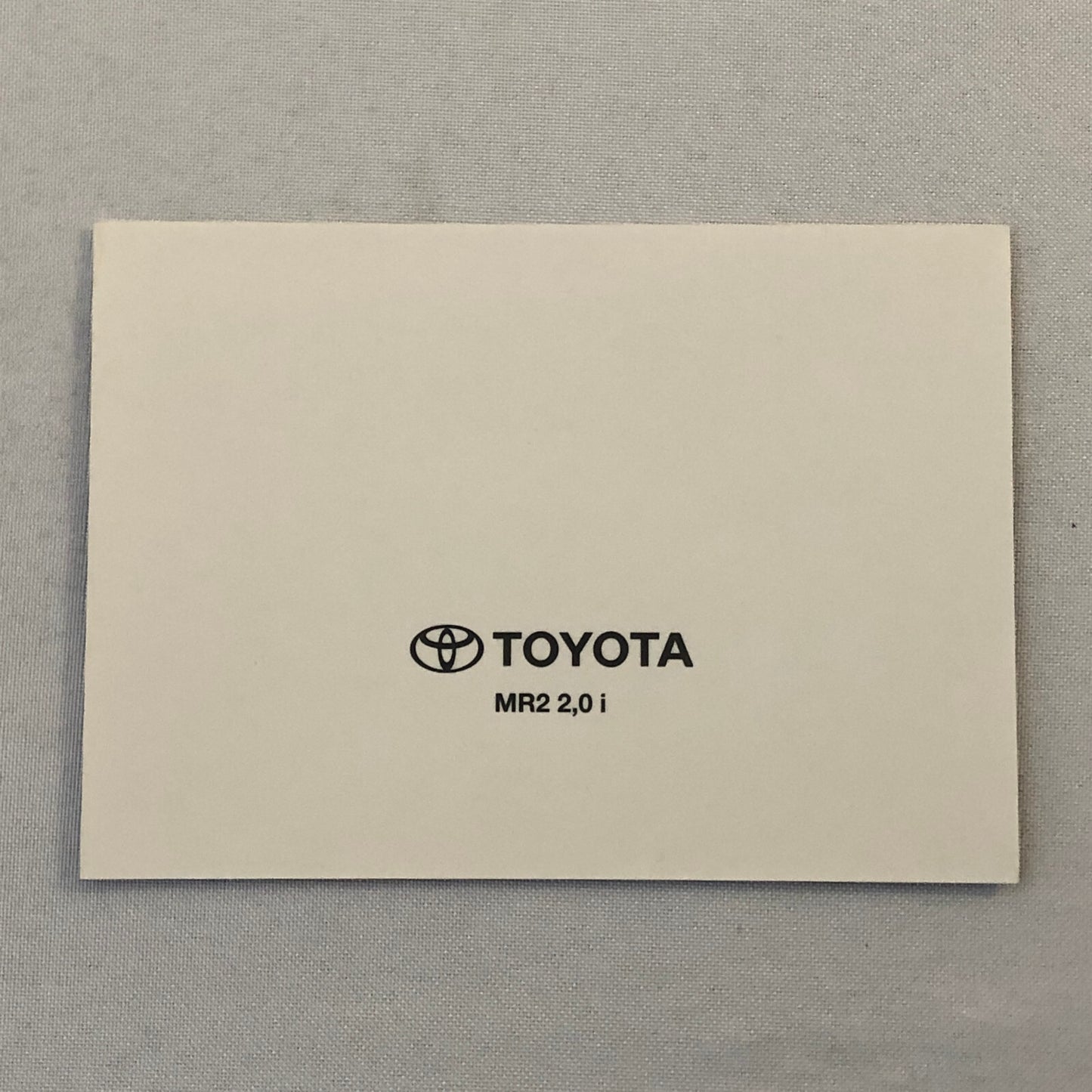 Vintage Toyota MR2 Car Factory Press Photo Photograph