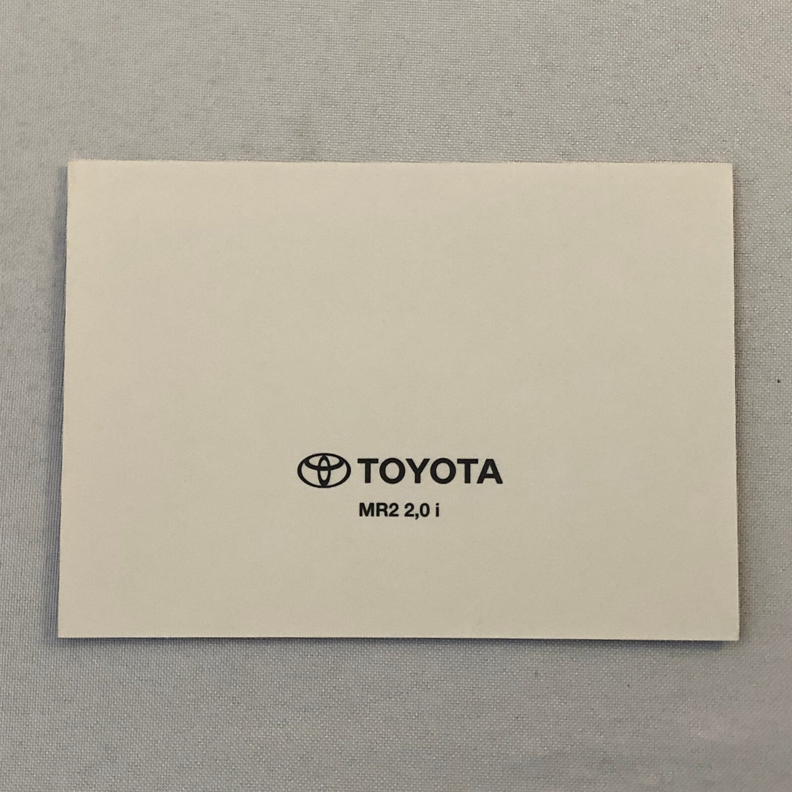 Vintage Toyota MR2 Car Factory Press Photo Photograph
