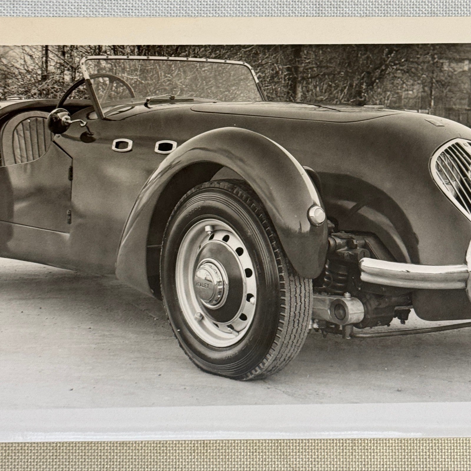 Austin-Healey 100S Silverstone Car Photo Photograph Vintage Print