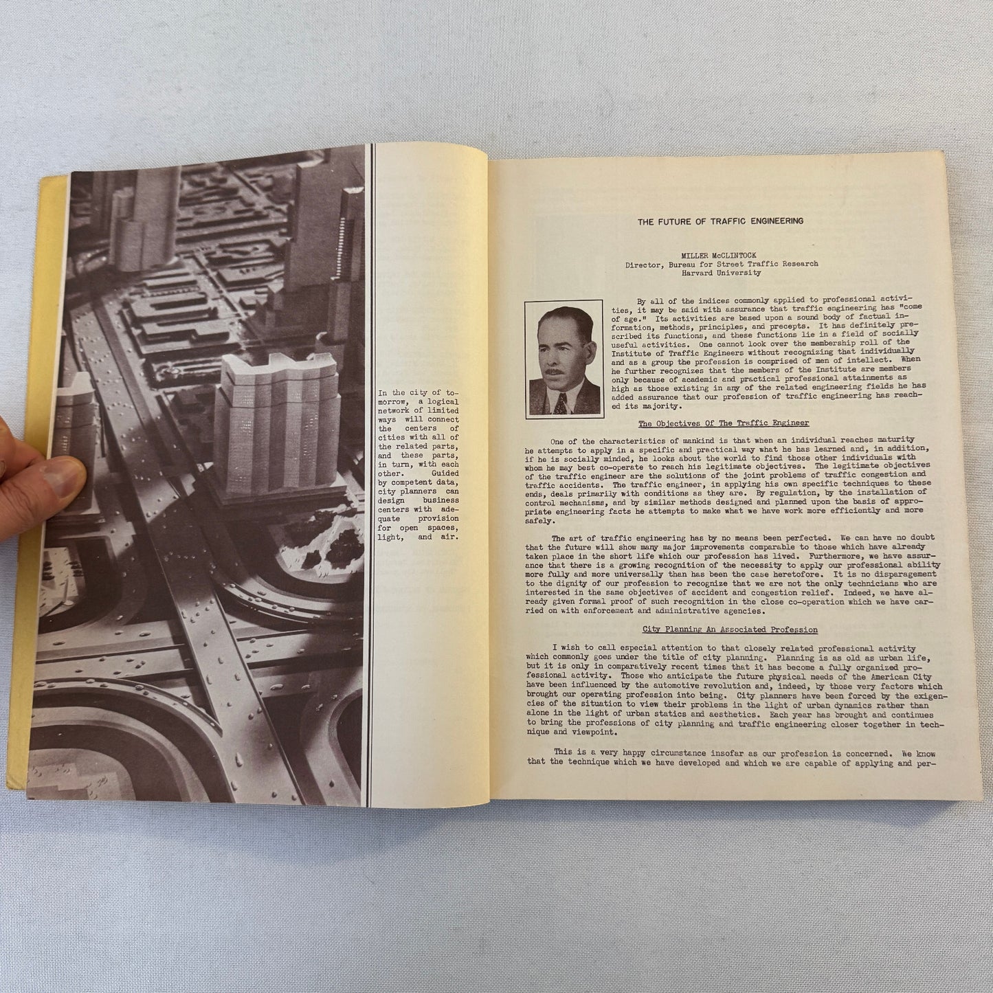 Institute of Traffic Engineers 1937 Urban Planning Book Document Road Building