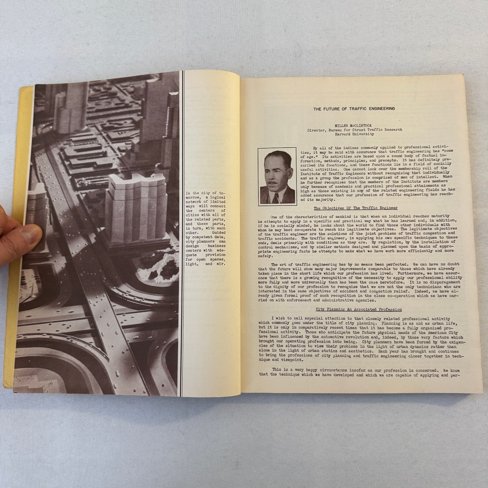 Institute of Traffic Engineers 1937 Urban Planning Book Document Road Building