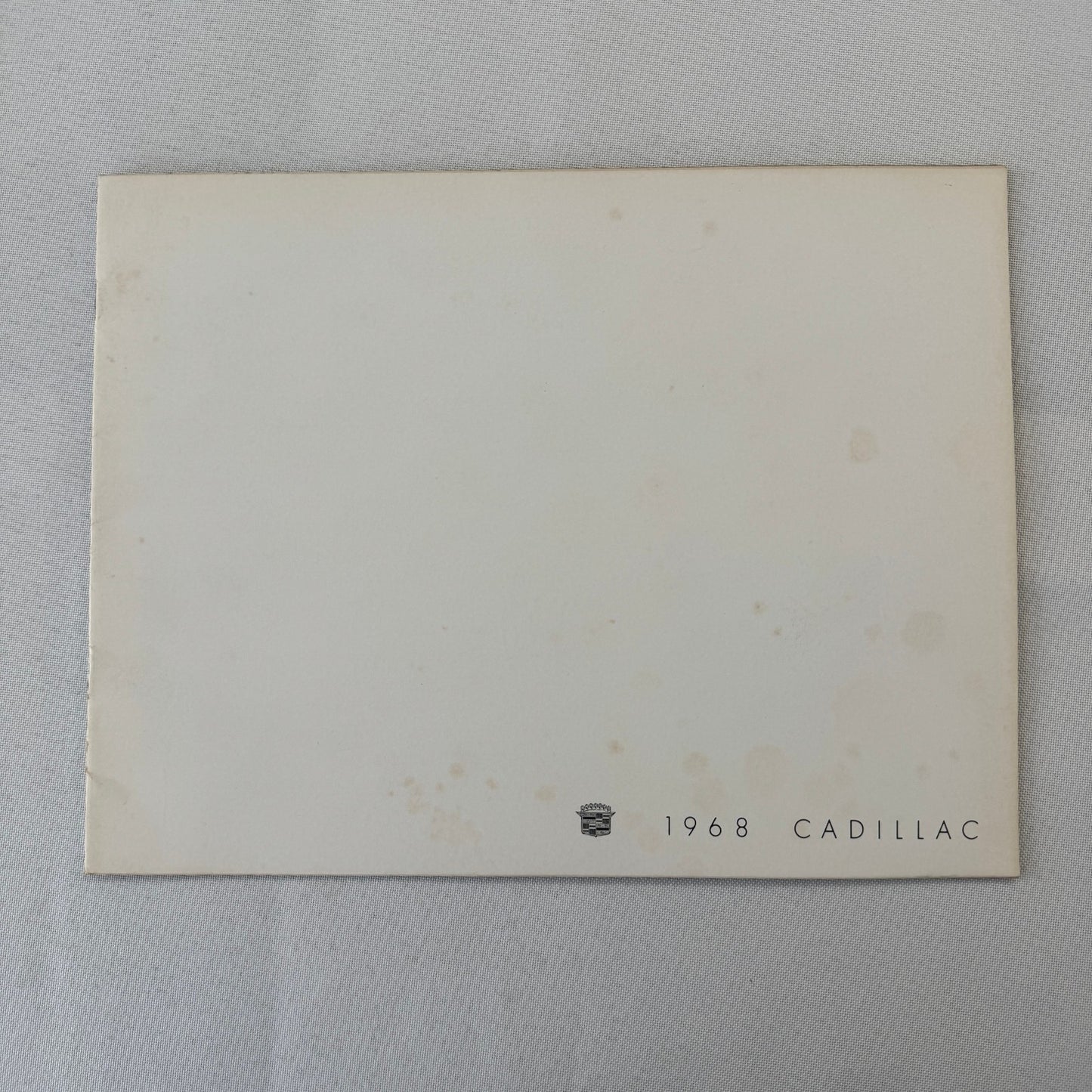 1968 Cadillac Car Sales Brochure Catalog Fleetwood Brougham Eldorado DeVille