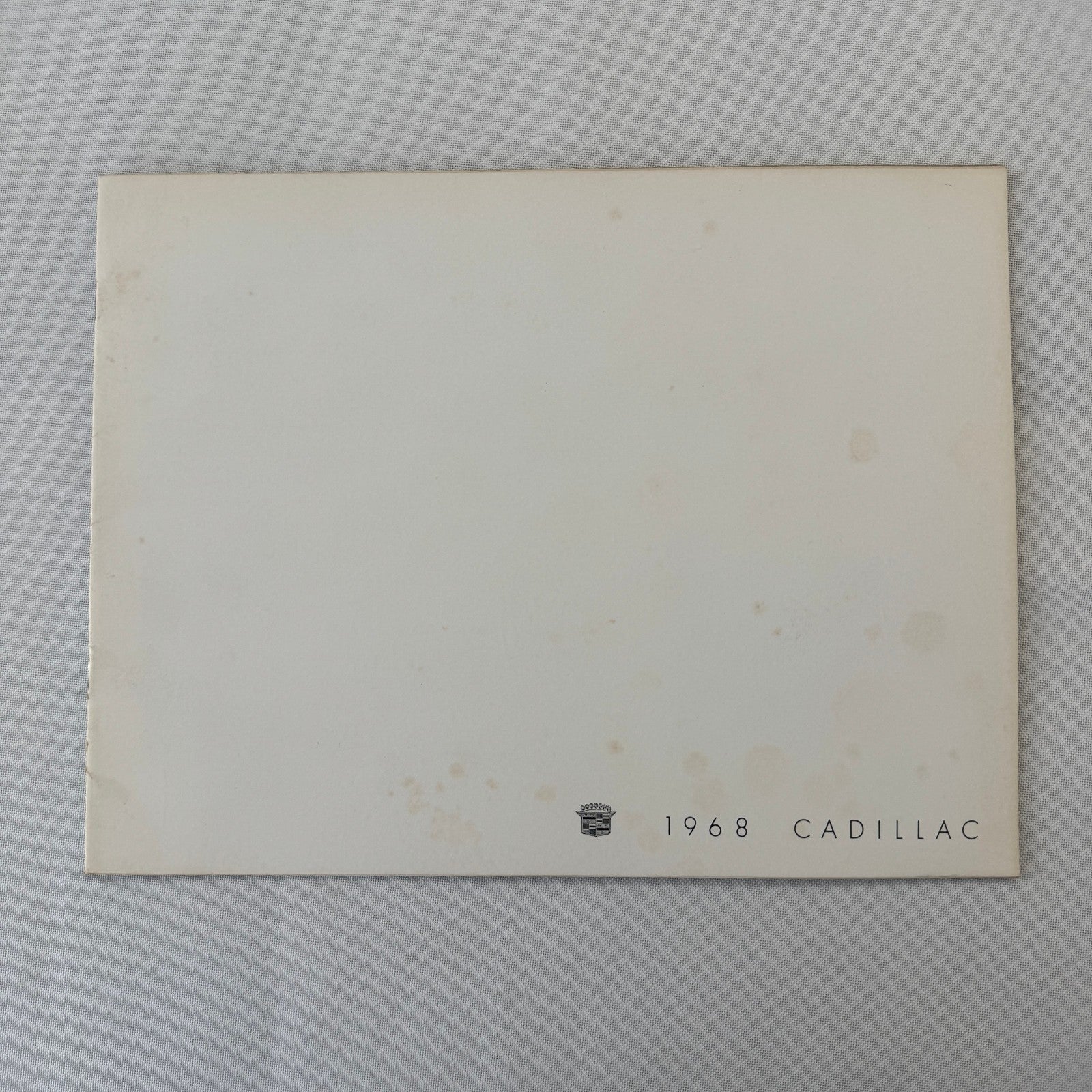 1968 Cadillac Car Sales Brochure Catalog Fleetwood Brougham Eldorado DeVille