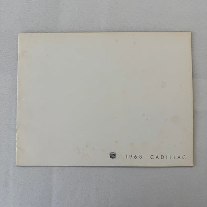 1968 Cadillac Car Sales Brochure Catalog Fleetwood Brougham Eldorado DeVille