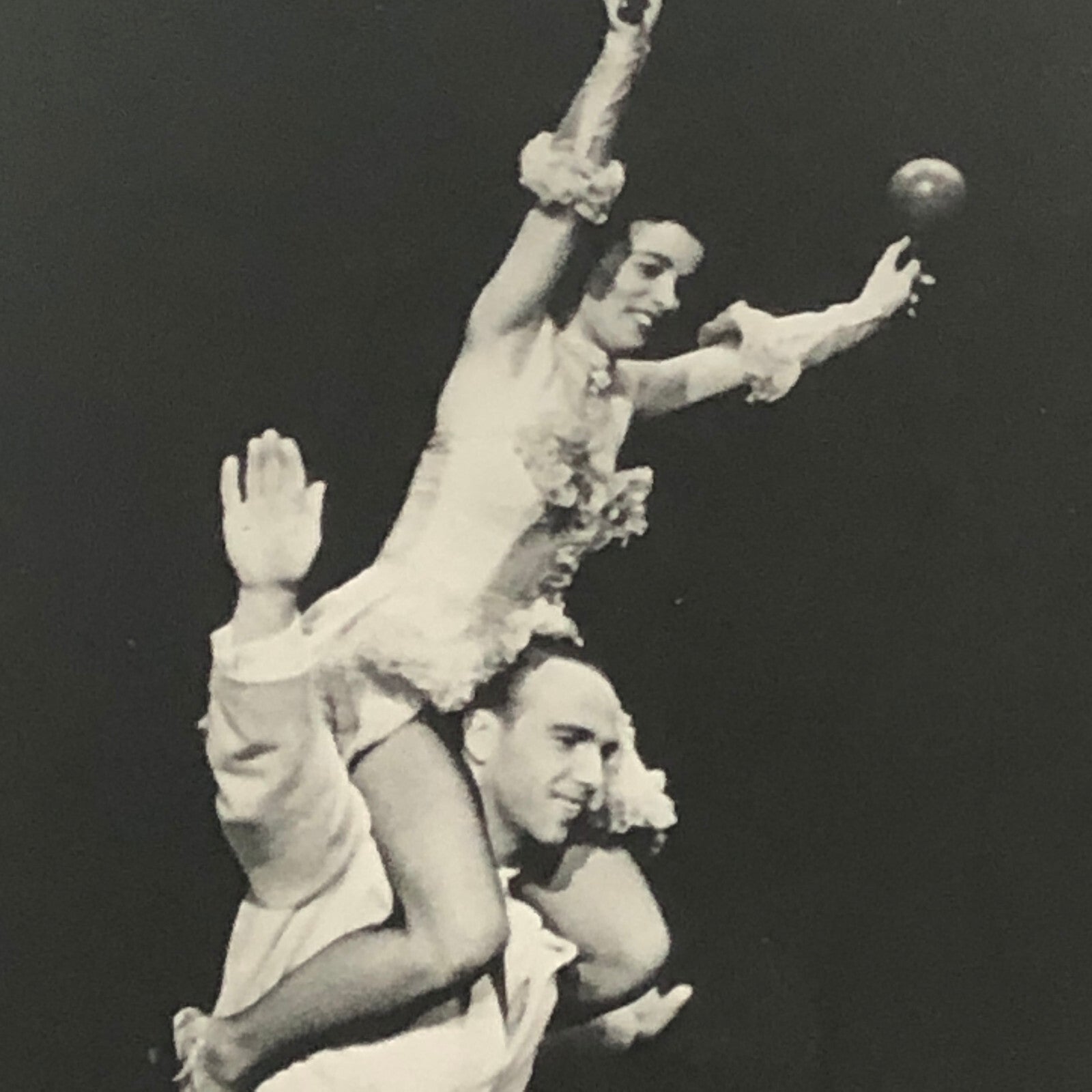 Circus Performer Bicycle Balancing Act 2 Heinkes Vintage Photo Photograph