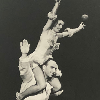 Circus Performer Bicycle Balancing Act 2 Heinkes Vintage Photo Photograph