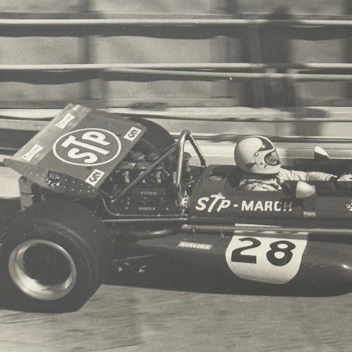 Vintage Racing Photo March STP Car Photograph Print 1970
