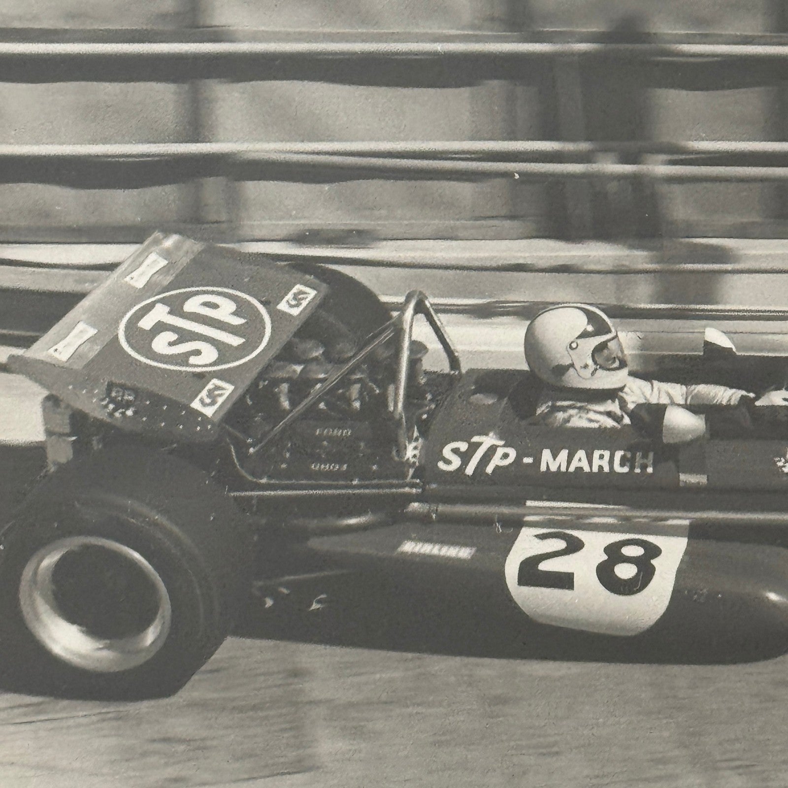 Vintage Racing Photo March STP Car Photograph Print 1970