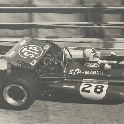 Vintage Racing Photo March STP Car Photograph Print 1970