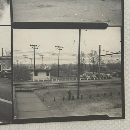 Vintage Pennsylvania Railroad Photo Contact Sheet Photograph Al Paul Lefton PRR