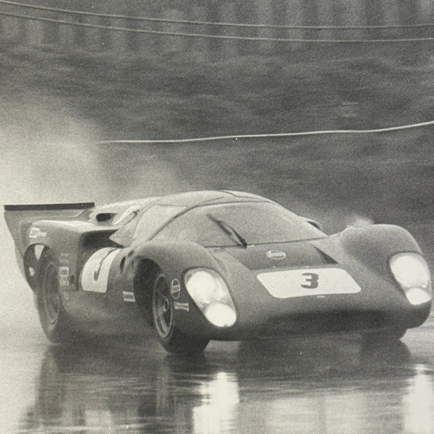 Vintage Racing Photo Photograph Lola T70 Paul Hawkins 1969