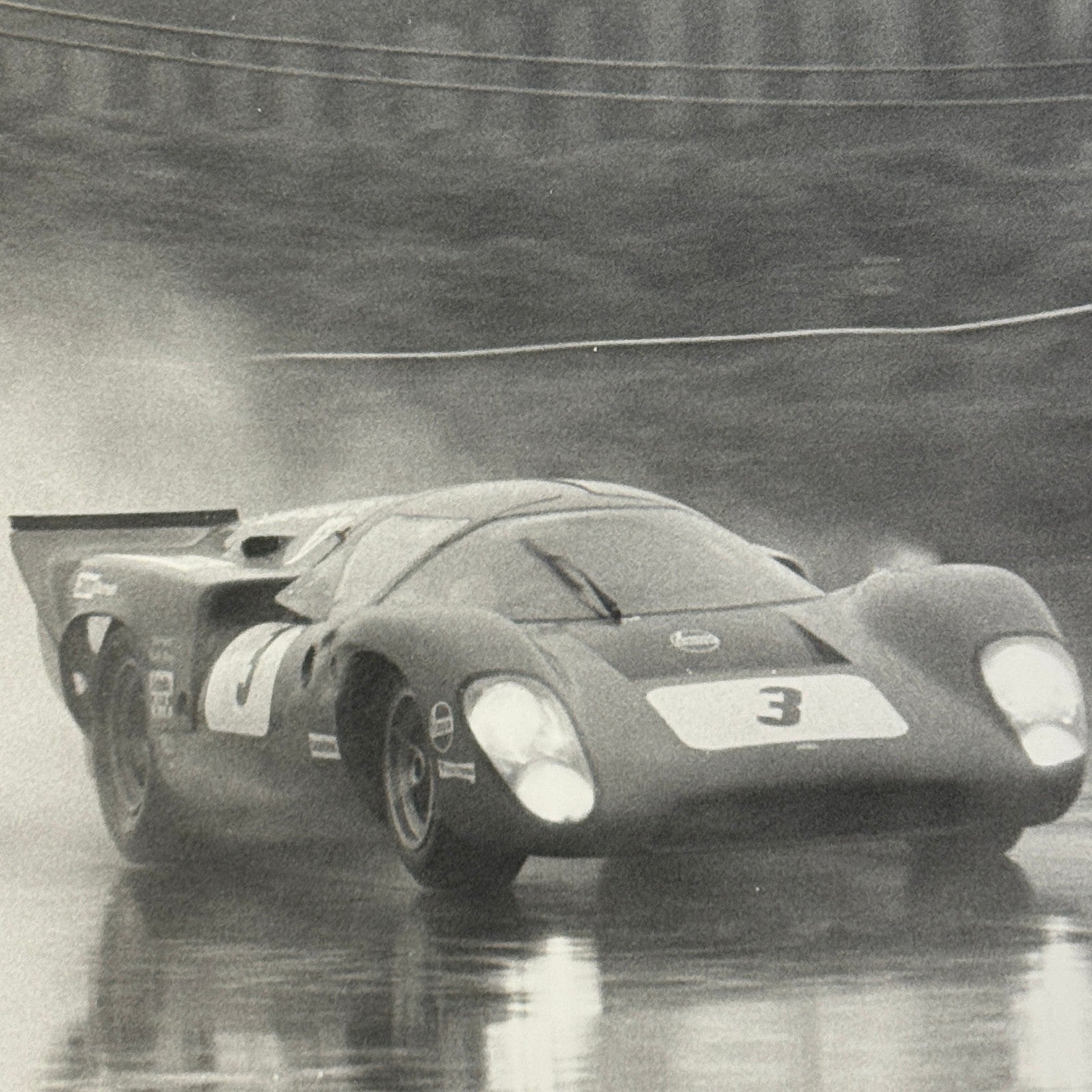 Vintage Racing Photo Photograph Lola T70 Paul Hawkins 1969